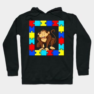 Autism Day monkey Hoodie